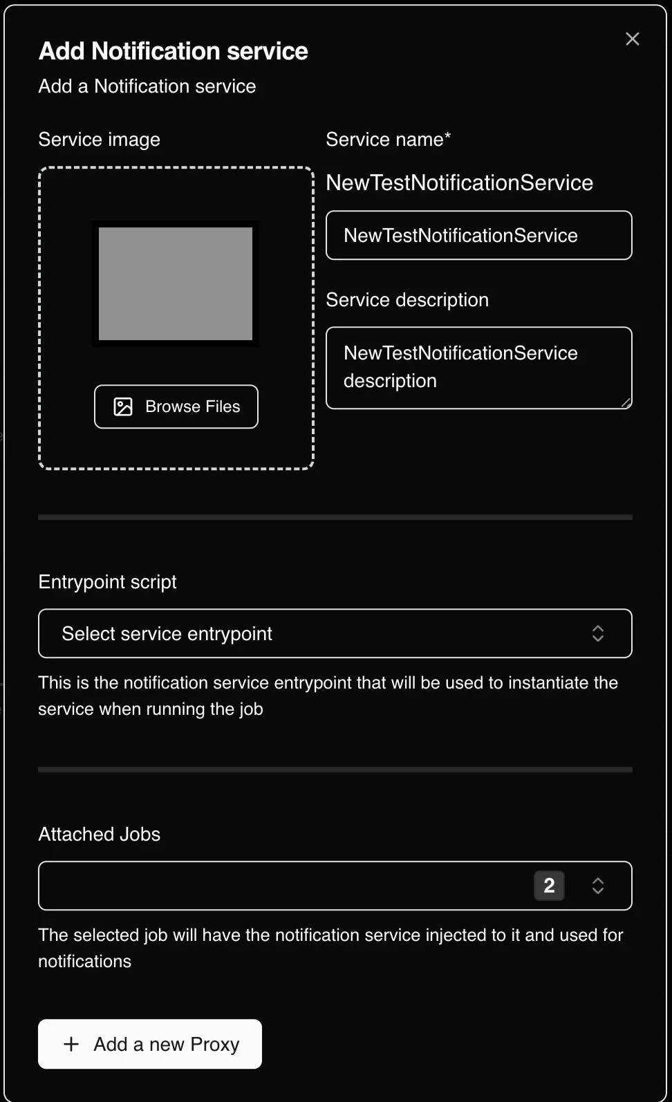 adding notification service